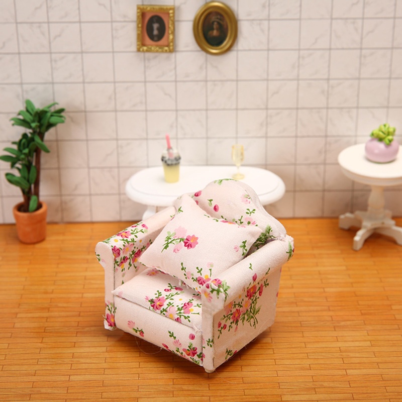 Mô Hình Ghế Sofa Độc Đáo Cho Nhà Búp Bê Tỉ Lệ 1: 12