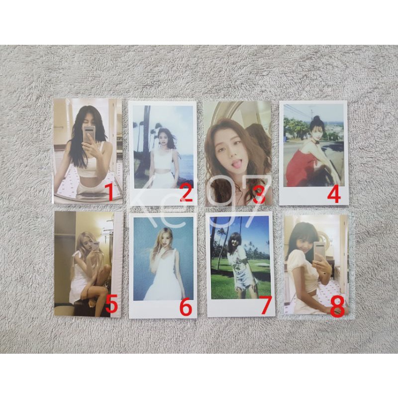 [YG OFFICIAL] PHOTOCARD TRONG BỘ ẢNH 2019 &quot;BLACKPINK SUMMER DIARY IN HAWAI&quot;