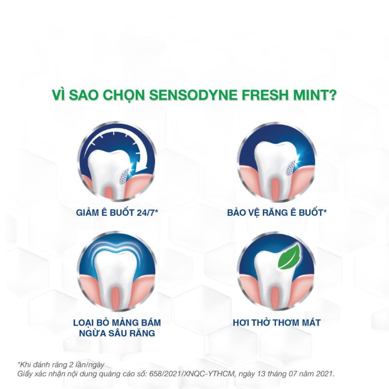 (Hàng Thái) Kem đánh răng Sensodyne Fresh mint 160g