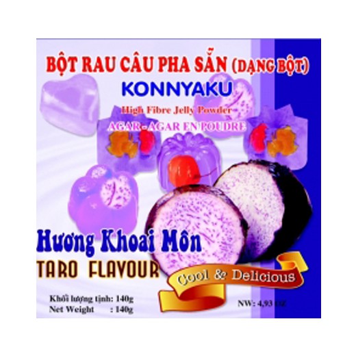 Bột rau câu pha sẵn Konnyaku hương Khoai Môn 140g (Hộp) - TTT048