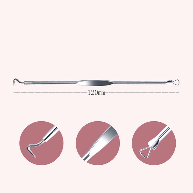 Set 4 Dụng Cụ Nặn Mụn Bằng Inox Chuyên Dụng