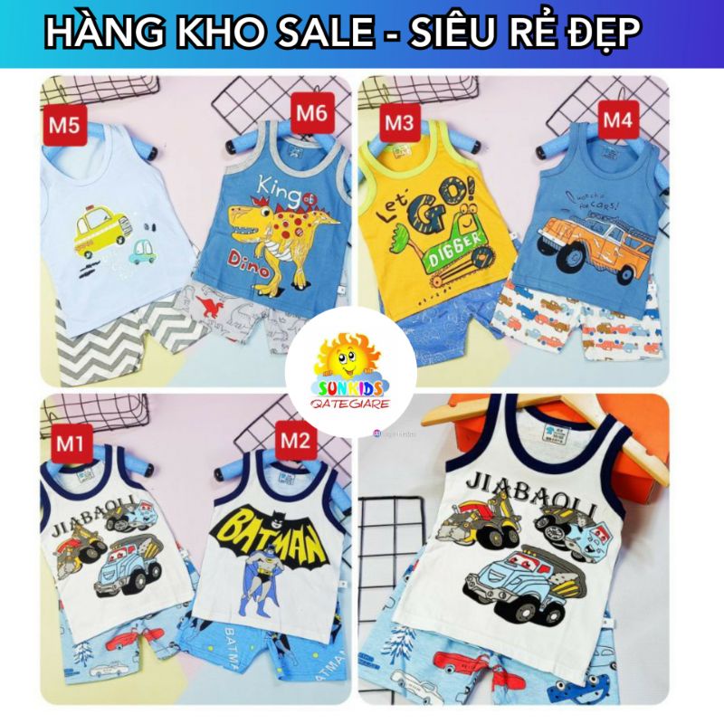 BBN8 [9kg-32kg] Bộ cotton sát nách Quảng Châu xuất hàn bé gái size Nhí -Trung - Đại