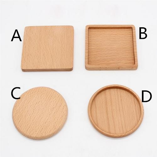 Đế lót ly hình vuông/tròn bằng gỗ chất lượng