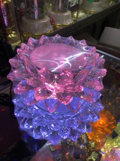 Đài Sen Pha Lê tròn LED đổi màu Φ12