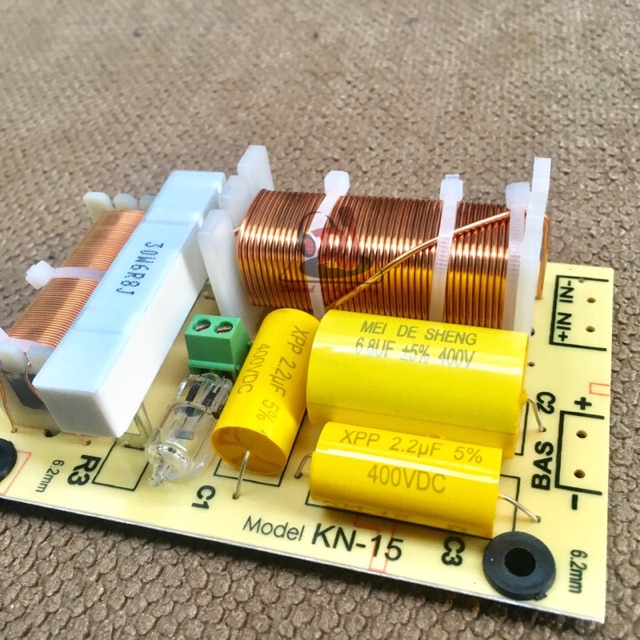 Mạch phân tần loa từ neo array loa full đơn KN 15 loa 1 bass 1 treb neo 01 cái, phân tần loa full đơn kn15