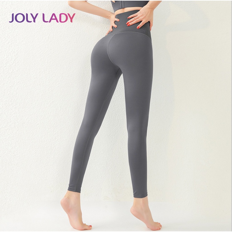 Quần legging latex có móc cài eo, giảm eo tạo dáng, mặc tập gym, định hình vóc dáng JoLy LaDy