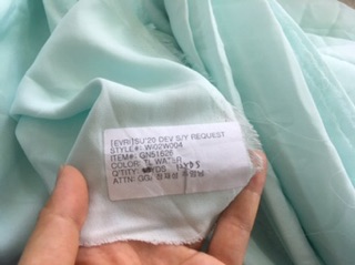 Vải lụa màu trơn hàng kiện Hàn [9 mẫu] (0,5m)