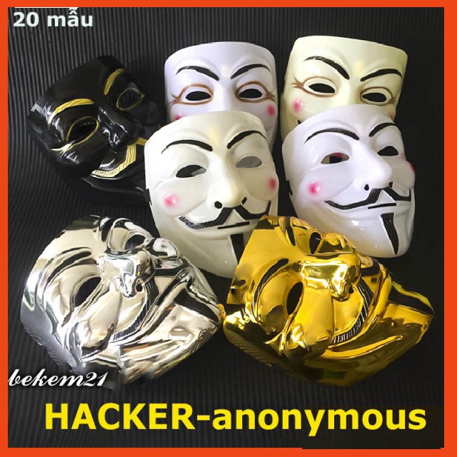 [RẺ VÔ ĐỊCH]-20 mẫu MẶT NẠ HACKER VÀNG BÓNG ANONYMOUS 2020 HÀNG nhập cảng dòng một CHẤT SƠN ĐẸP BÓNG