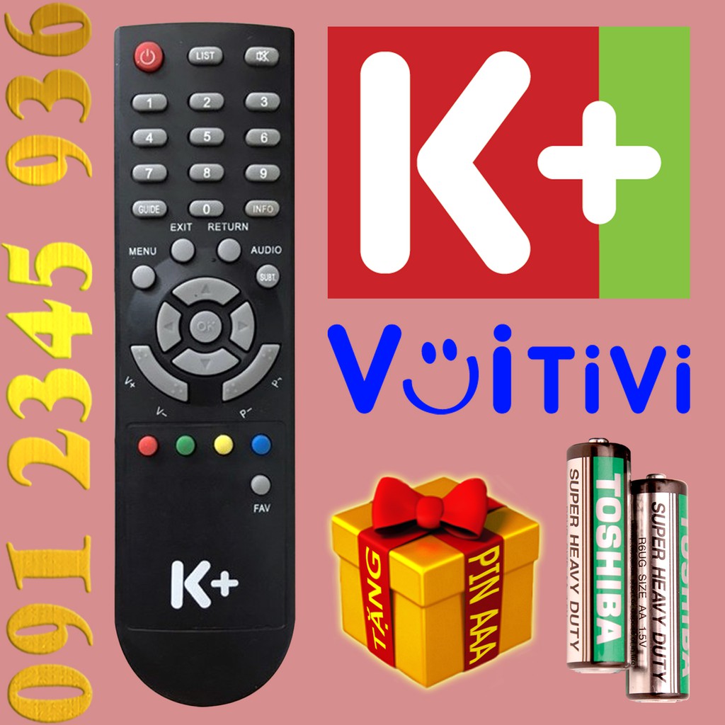 Điều khiển K+ SD có chân tròn cho đầu kỹ thuật số TvBox. (Mẫu số 1)