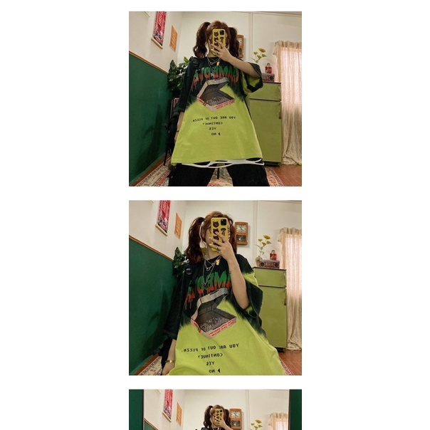 Áo thun tay ngắn thời trang nam nữ phong cách Hong Kong Hàn Quốc mùa hè 2021