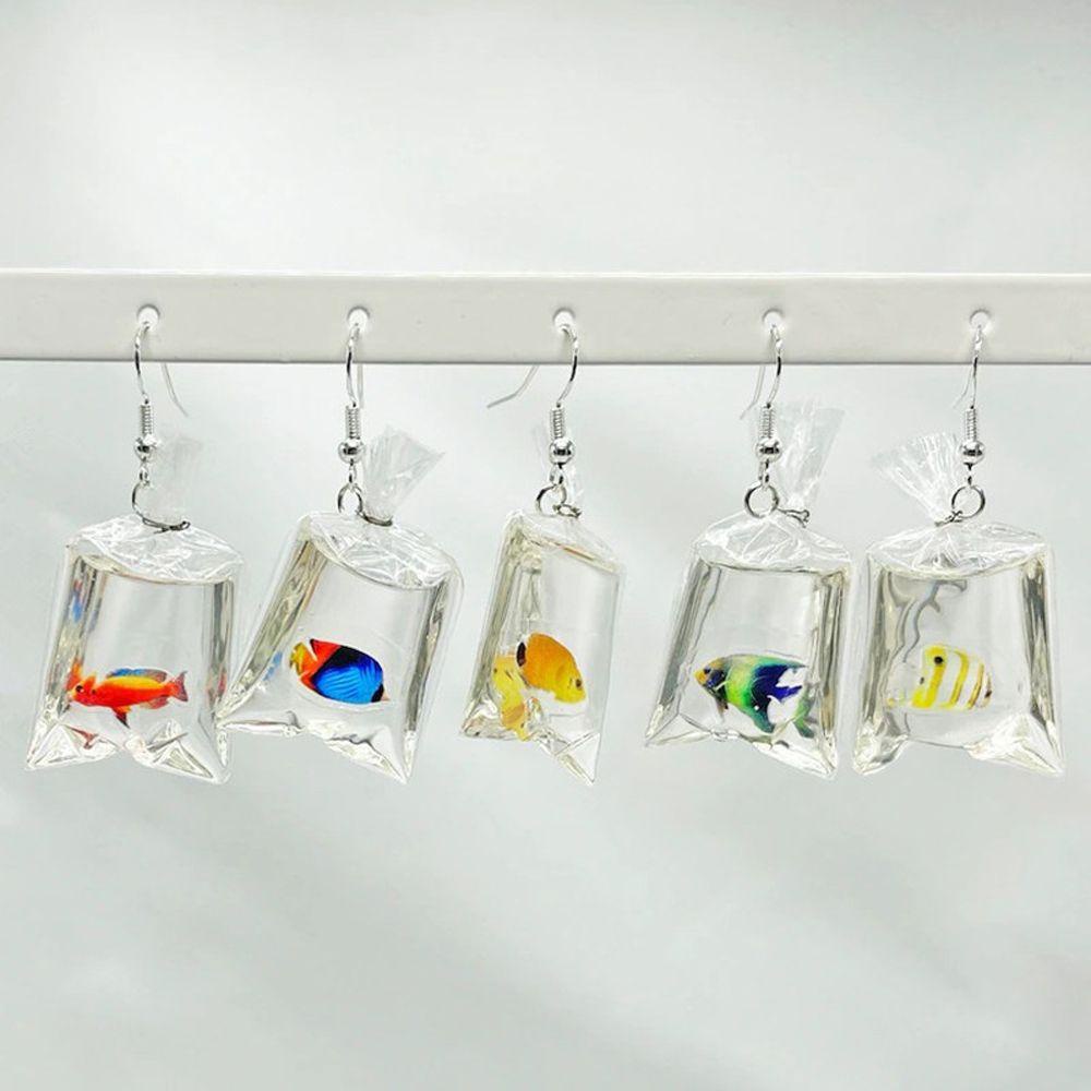 Set 2 Mặt Vòng cổ / Bông Tai DIY Dạng Lỏng Mô Phỏng Trang Sức Cho Nam Và Nữ