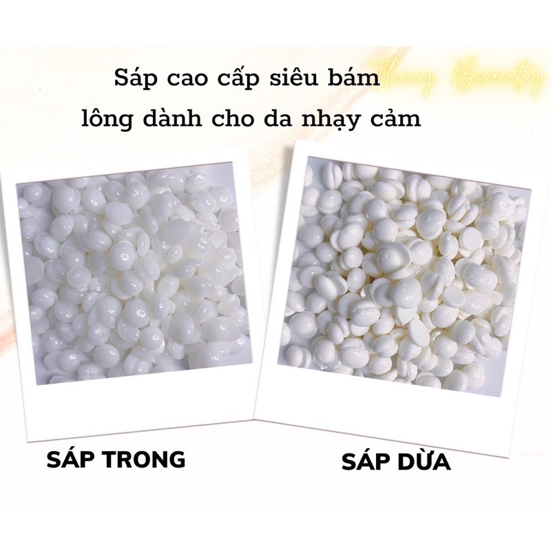 Sáp Wax Lông Nóng Sữa dừa, Sáp Premium siêu bám lông cho da nhạy cảm
