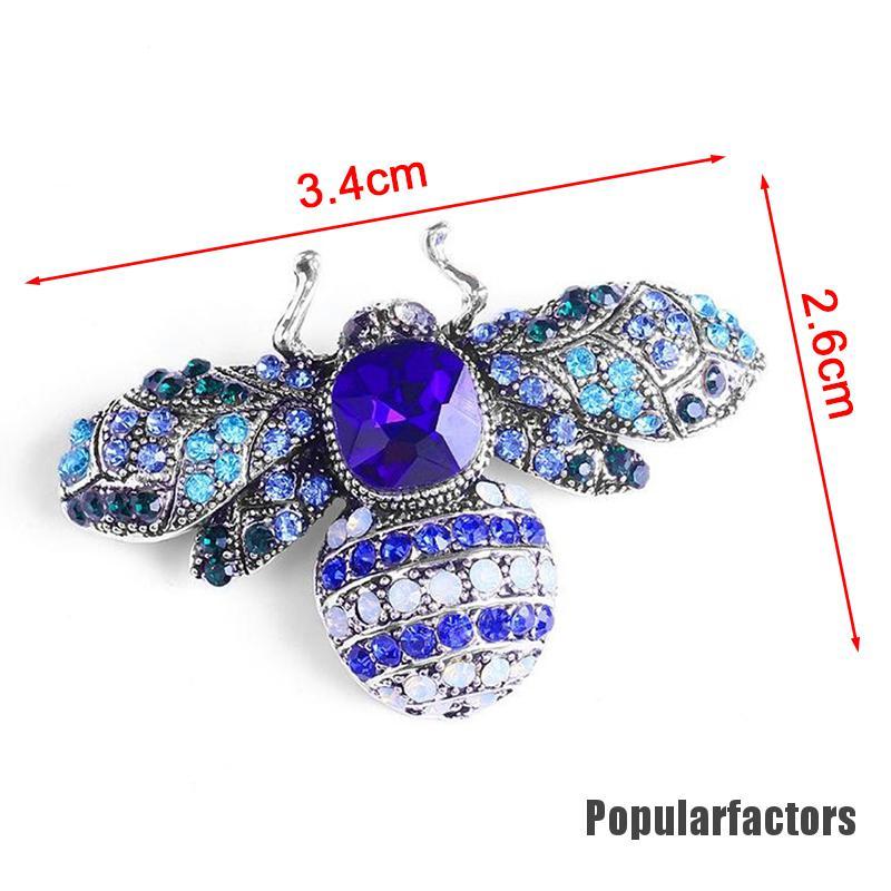 Ghim Cài Áo Hình Côn Trùng Đính Đá Nhân Tạo Thời Trang