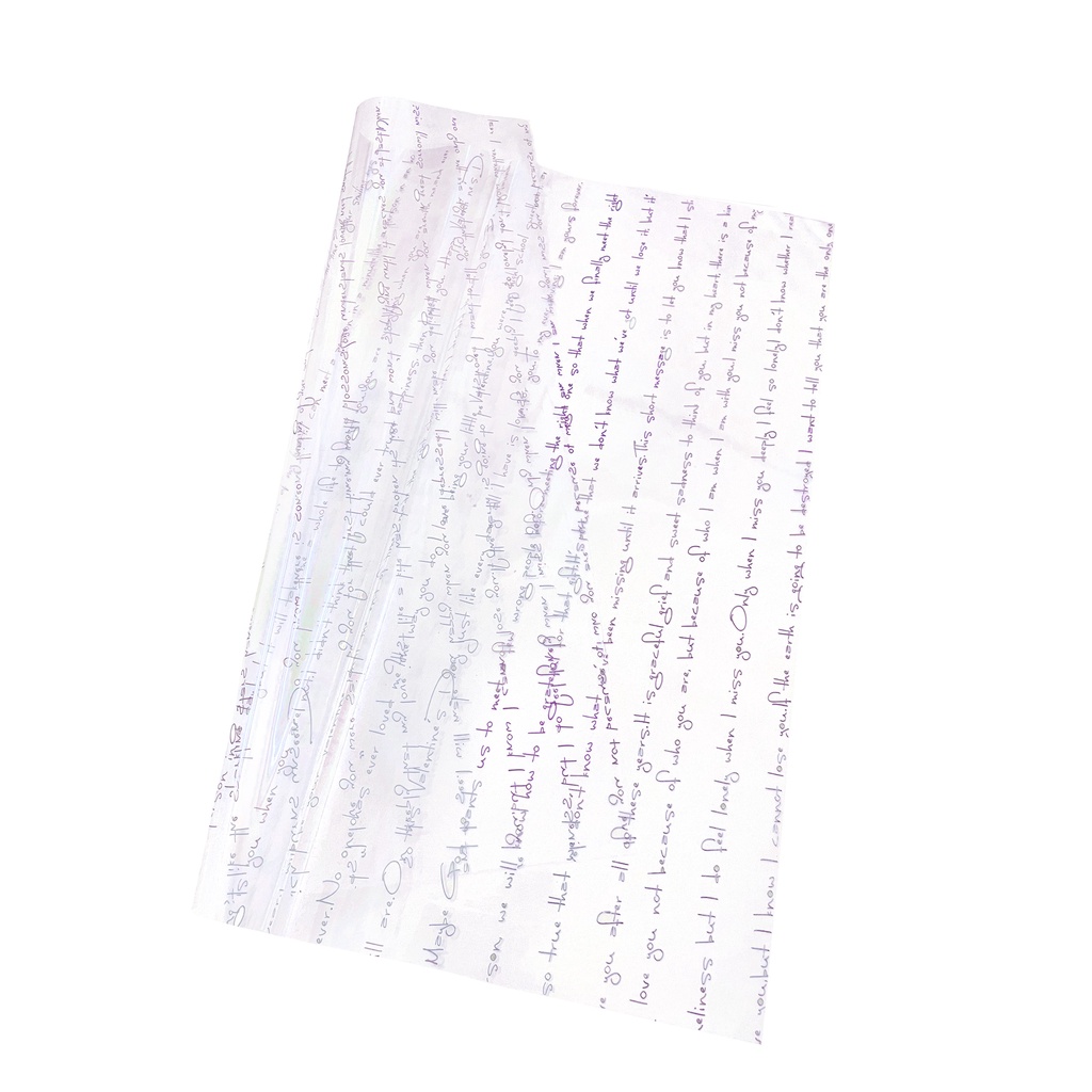 Giấy gói hoa bóng chữ