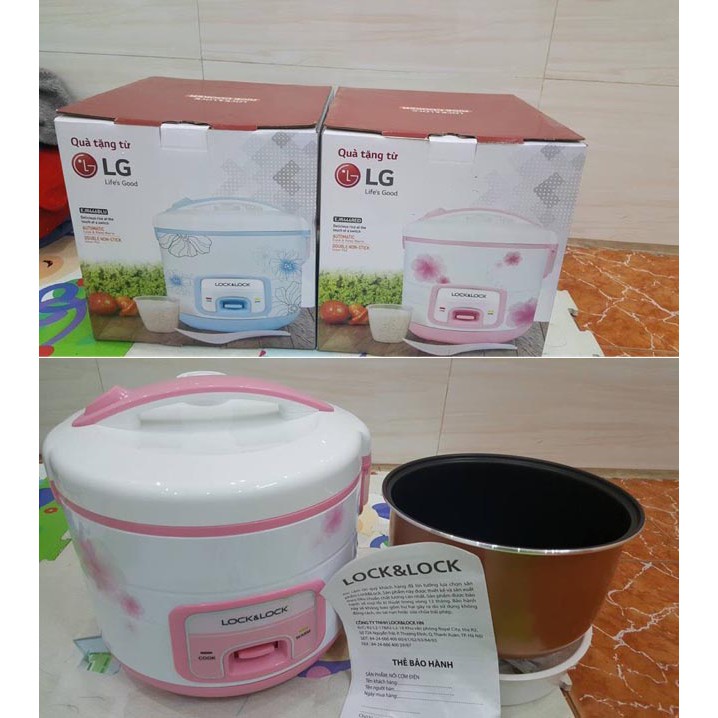 Nồi cơm điện 1.8L Lock&Lock LG EJR446BLUE 700W xanh | BigBuy360 - bigbuy360.vn