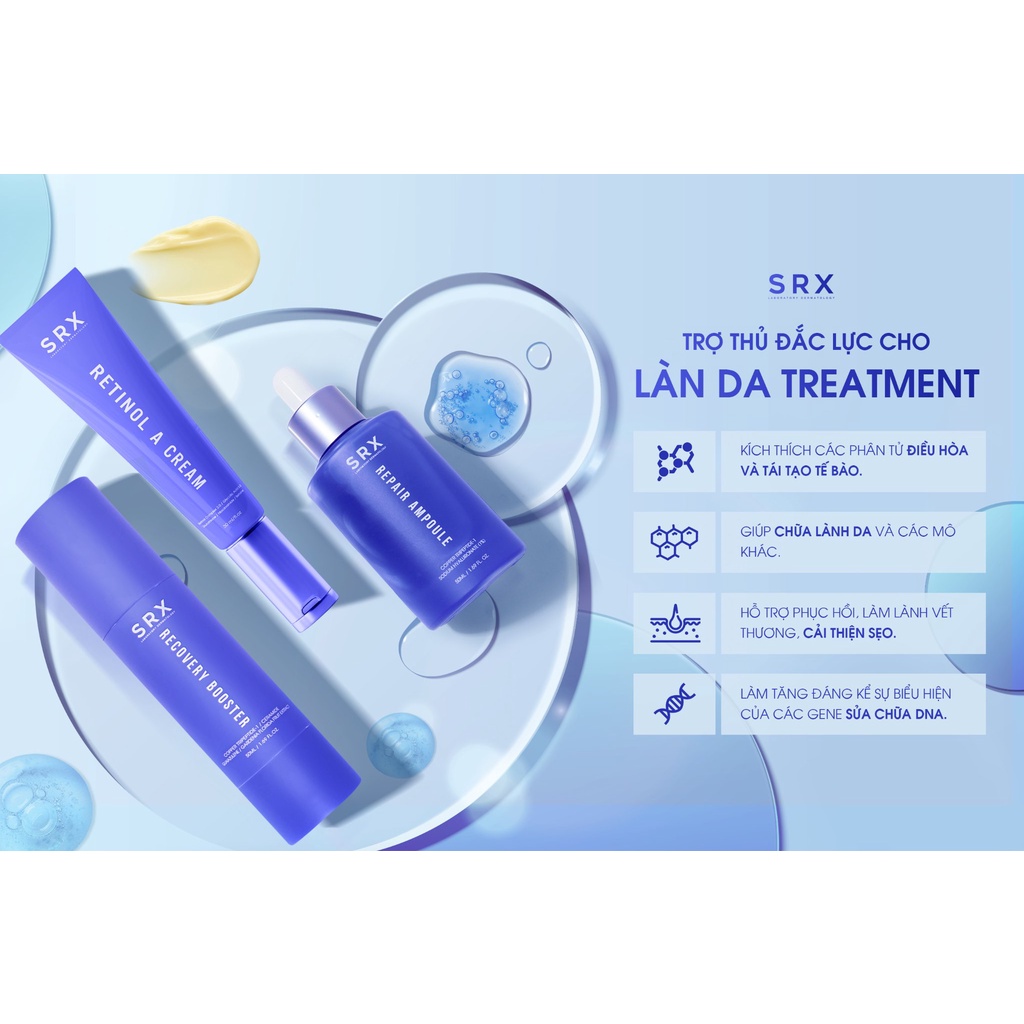 SRX Recovery Booster Gel dưỡng ẩm, phục hồi, bảo vệ da 50ml
