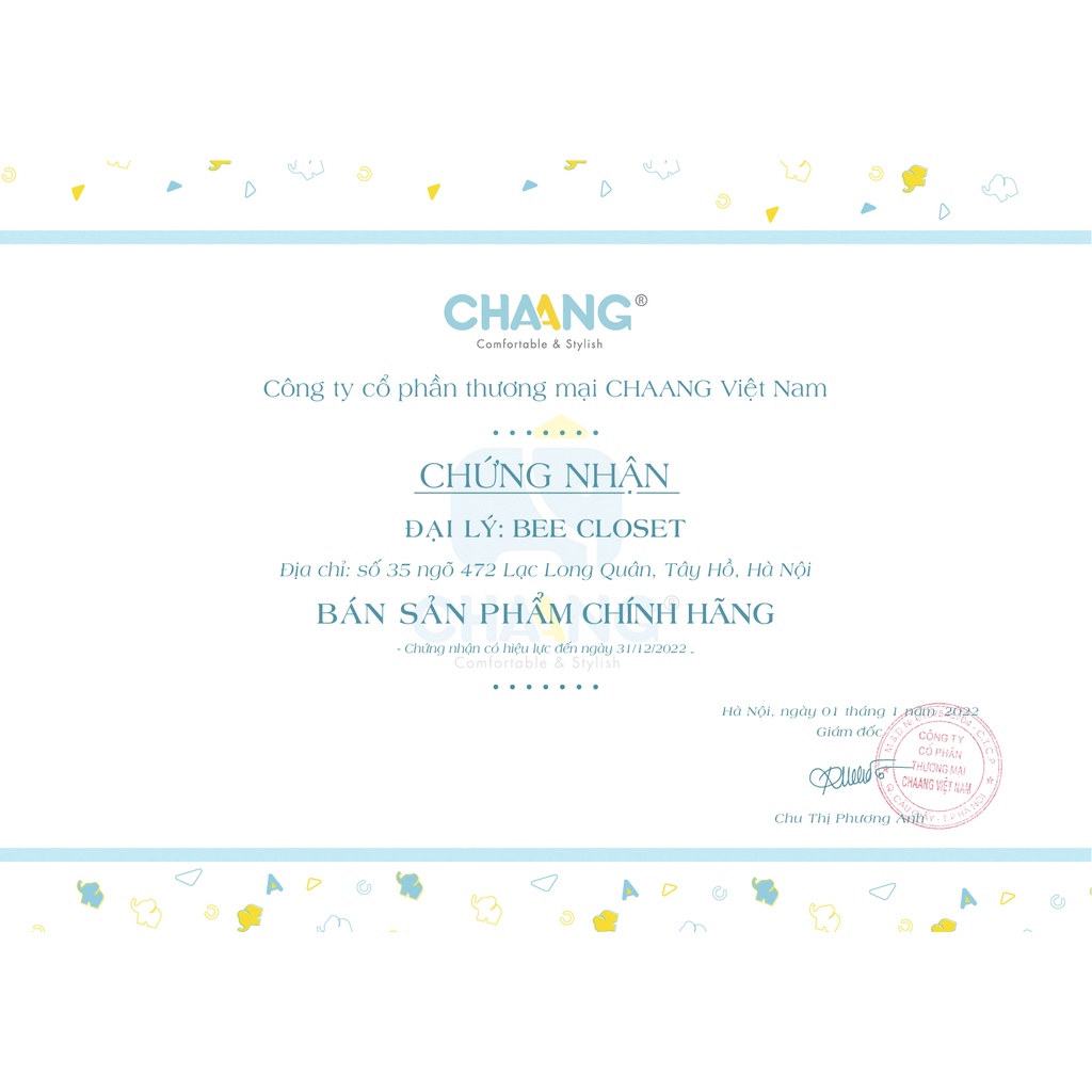 Chaang - Body cộc tay cúc vai Sea cho bé