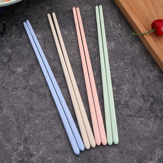 Set 4 đôi đũa chất liệu lúa mạch an toàn cho bé