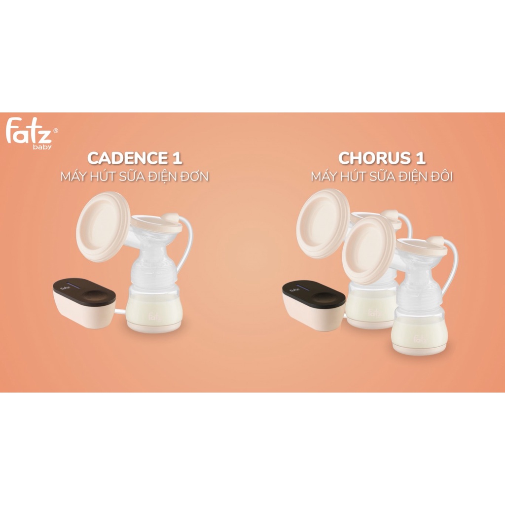 Máy hút sữa điện đơn Fatz Baby CADENCE 1 - FB1081MX 5 cấp độ mát xa và 9 cấp độ hút sữa Fatzbaby