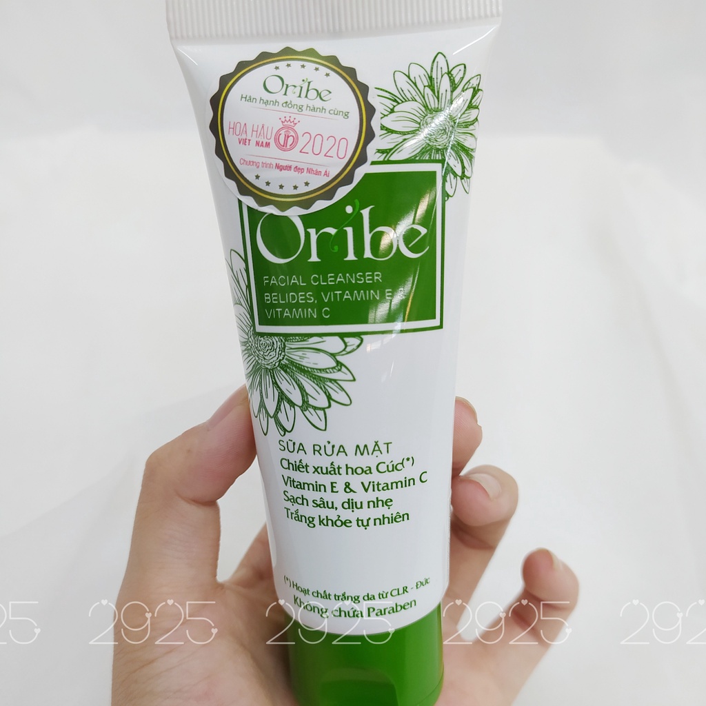 《ORI'BE》Sữa rửa mặt thiên nhiên sạch sâu hoa cúc - vitamin E 50g  Date T3/2026