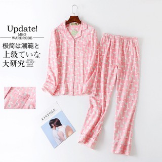 Bộ pyjama thun cotton họa tiết
