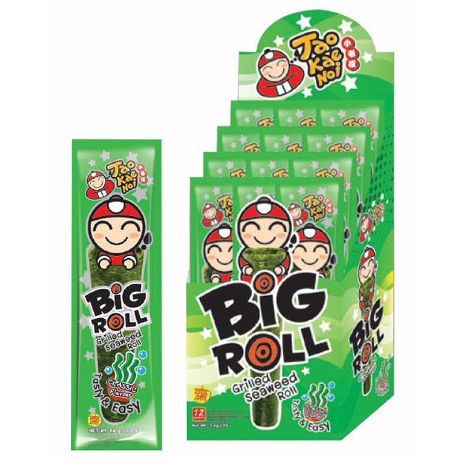 Rong Biển Big Roll Taokaenoi Vị Truyền Thống 43.2G (12 Gói)