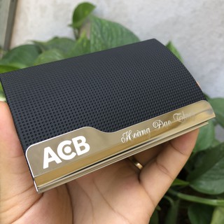 Hộp đựng card visit tặng sếp cao cấp, hộp đựng ATM bằng da HC17 khắc tên lấy ngay ở HÀ Nội