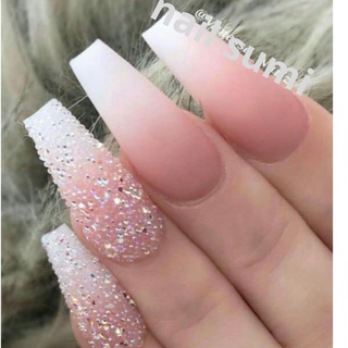 Đá rắc móng nail màu trắng