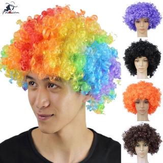 Tóc giả chú hề phối màu 7 sắc cầu vồng hóa trang ngày Halloween