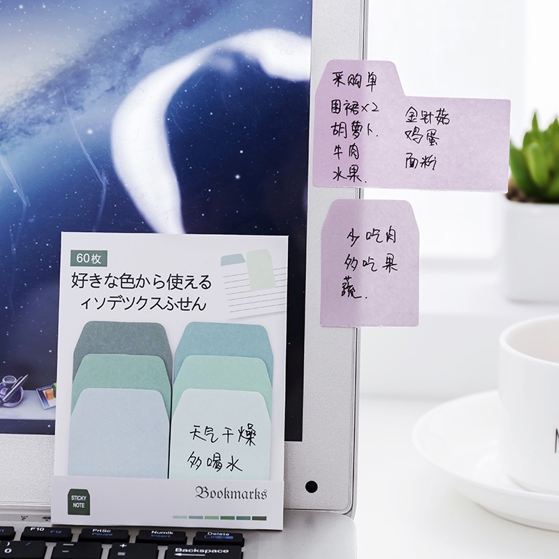 Giấy ghi chú màu Macaron phong cách Hàn Quốc độc đáo cho trường học/ văn phòng DIY