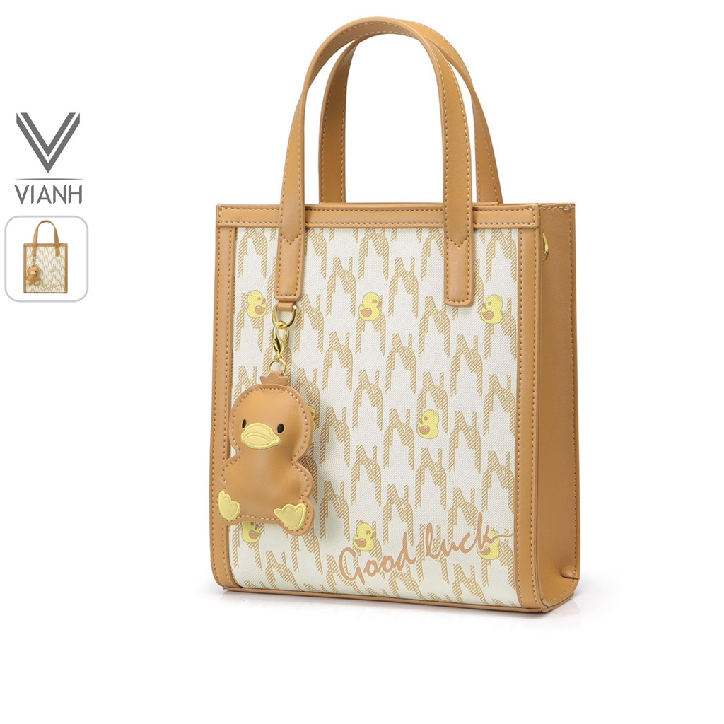 Túi xách nữ Nucelle đeo chéo phom đứng đẹp dễ thương charm vịt ViAnh Store 1172006