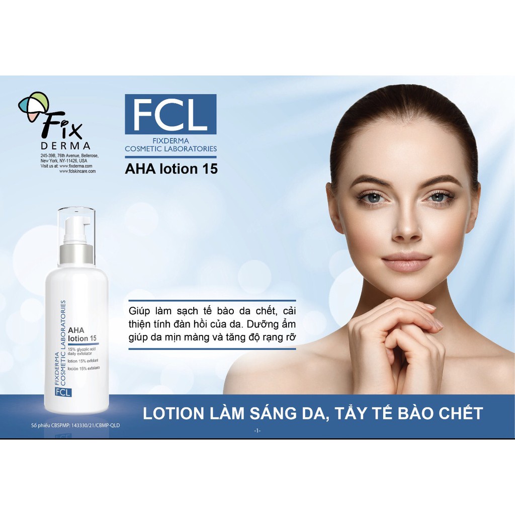 Lotion Trẻ Hoá Sáng Da Dưỡng Ẩm - Fixderma FCL Bio Retinol Body Lotion  in