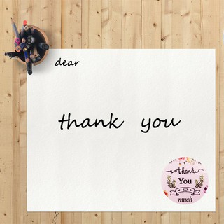 100 sticker dán thank you