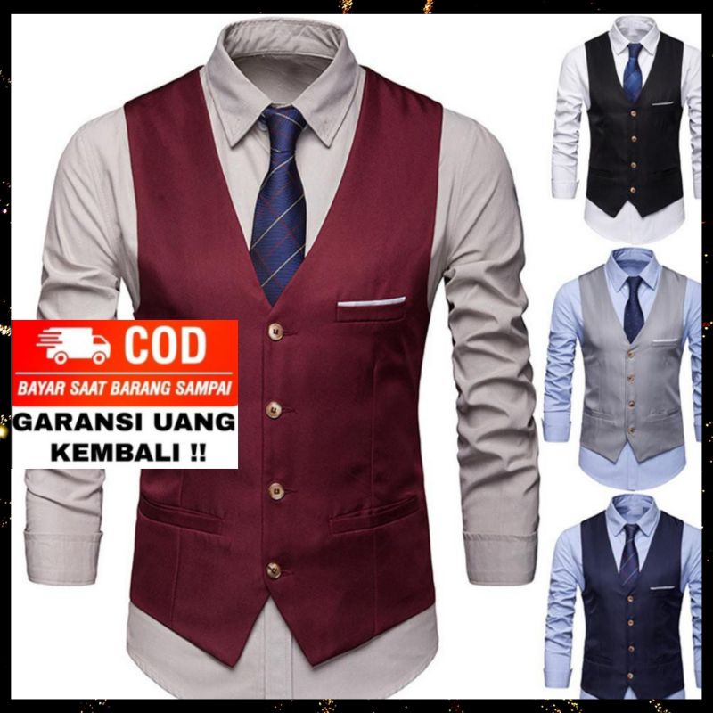 Áo Vest Ôm Dáng Size Lớn/XXL Trang Trọng Cho Nam