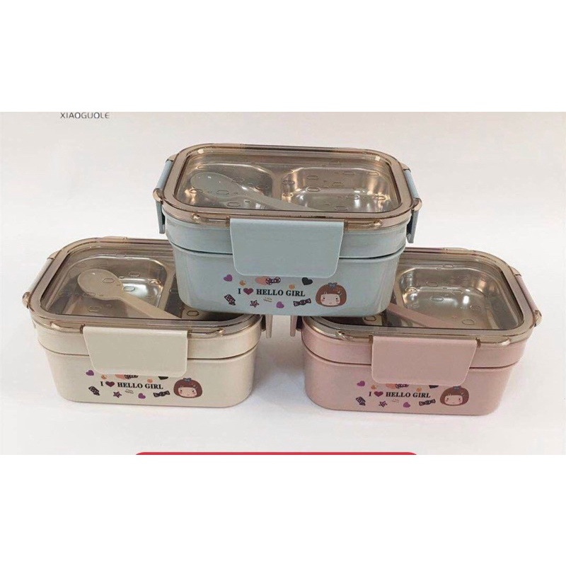 [HÀNG LOẠI 1] Hộp Cơm Văn Phòng Inox Cao Cấp An Toàn 2410