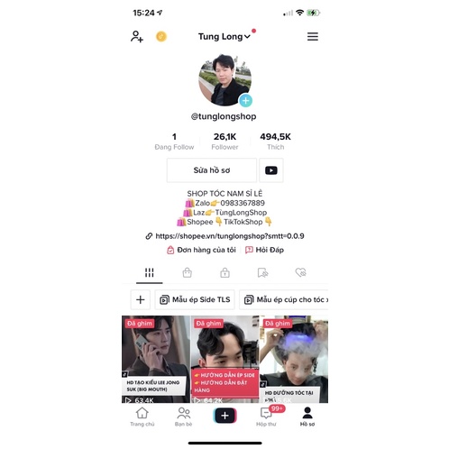 3 CHAI ÉP SIDE TẠO FORM TÓC NAM