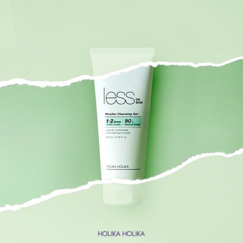 Gel rửa mặt dịu nhẹ cho da nhạy cảm, da dầu mụn Less On Skin