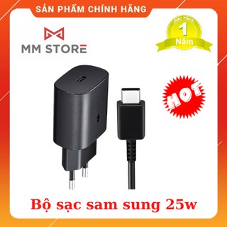 Bộ sạc nhanh samsung 25w chính hãng note 10 note 20 a71, a70, a80, a90, s20, s20+, s20 ultra