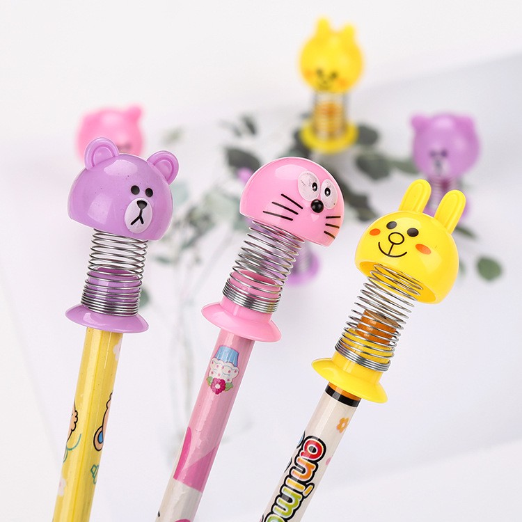 Lò xo nhún nhảy mặt cười - Đồ chơi lò xo nhún nhảy lắp được vào bút bi siêu ngộ nghĩnh