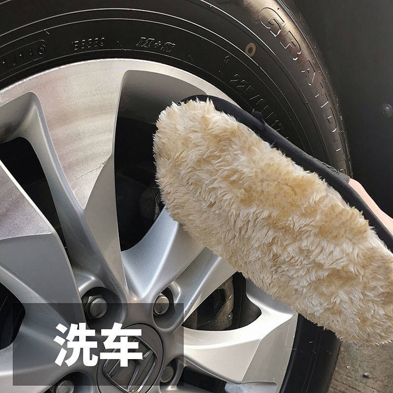 Găng tay lau rửa xe hơi len cotton sợi nhỏ trơn dày thấm hút tốt tinh tế không để lại xơ vải