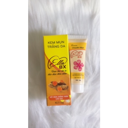 HÀNG HOT- Kem mụn trắng da Ella 8x nghệ 12g