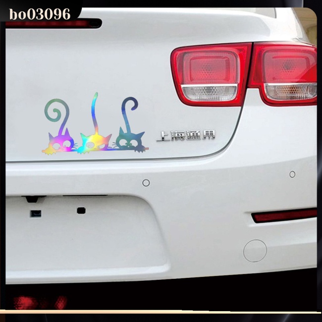 Decal Dán Trang Trí Xe Hơi Hình Mèo Dễ Thương D-2097