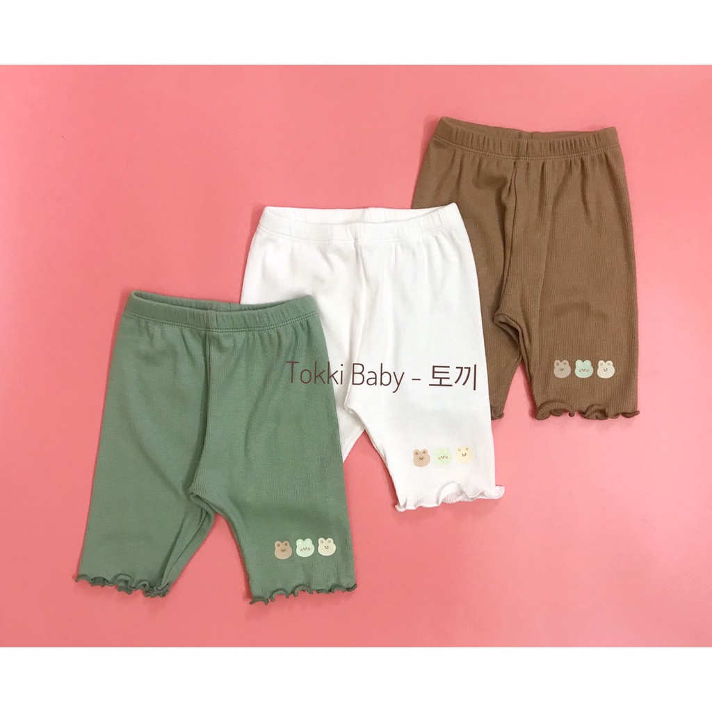 Set 3 quần legging hè cho bé gái QBM001