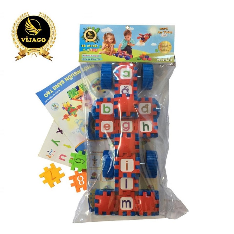 Xếp Hình Vijago - Xếp Hình Thông Minh Siêu Xe Thần Tốc 68 Chi Tiết - No.MN452047