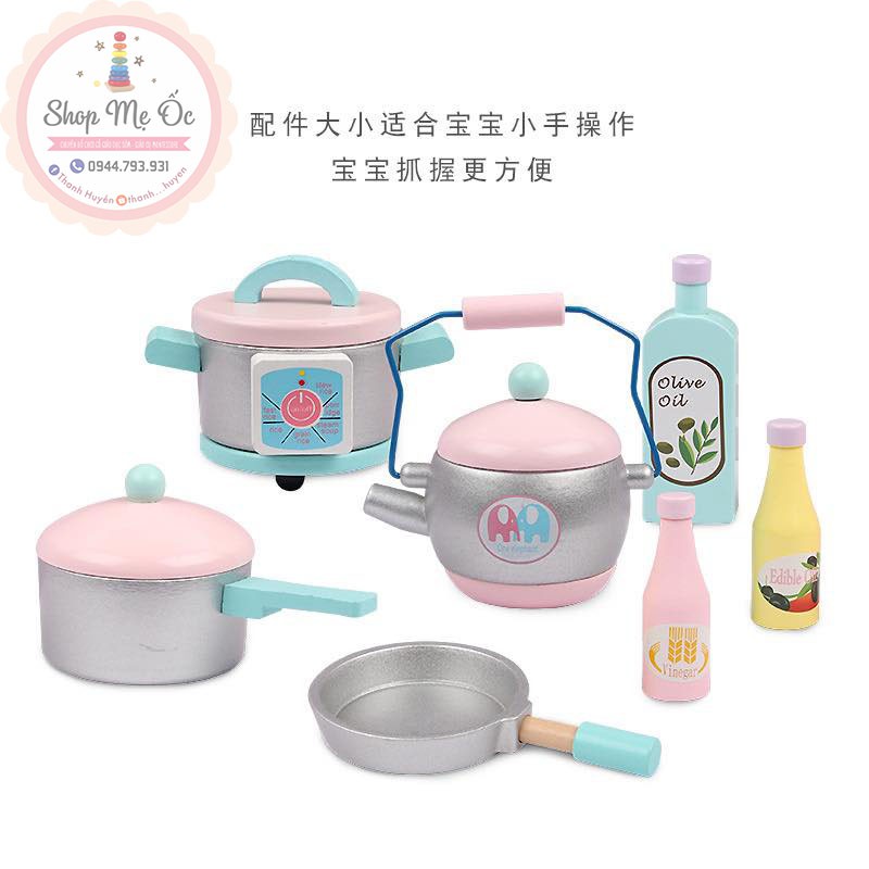Đồ chơi gỗ - Nhà bếp cho bé Phong cách Nhật cao 1m - MSM19032