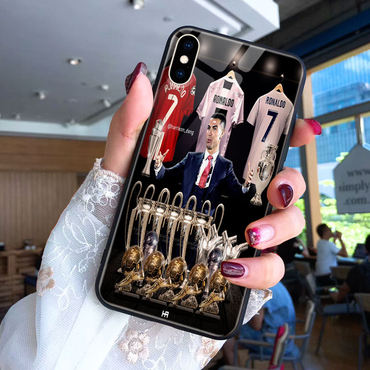 Ốp Đt Độc Xr In Hình CR7 Goal POLICYCASE Iphone 7/7Plus/8/8Plus/X/Xs/Xs Max/11/11 Promax/12/12 Promax