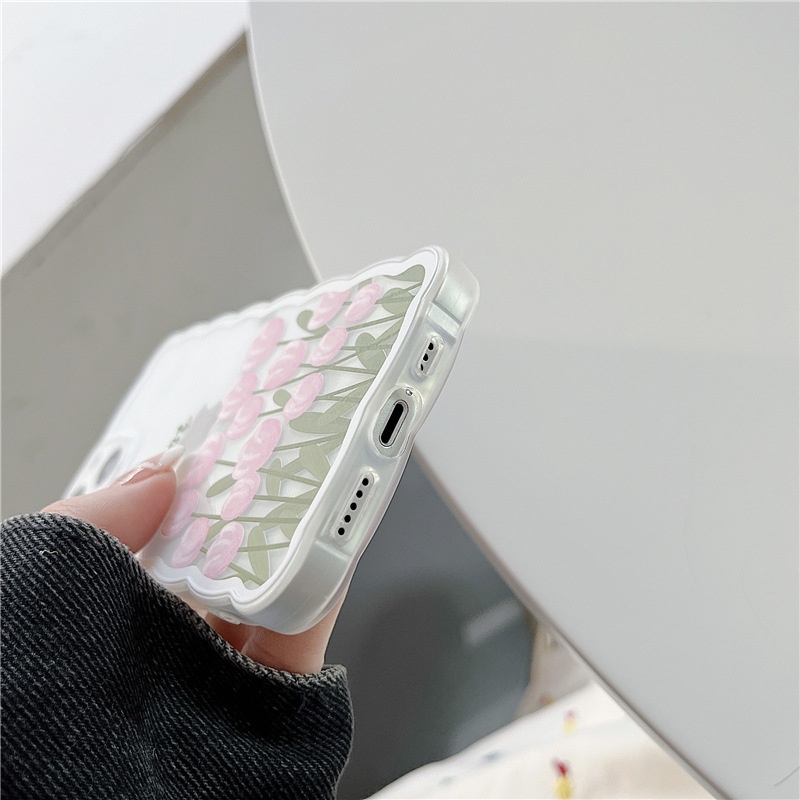 Ốp lưng iphone ốp Điện Thoại Silicon Chống Sốc Họa Tiết Hoa Cho iPhone 14 13 12 11 PROMAX XS XR XSMAX SE2020 6 7 8PLUS