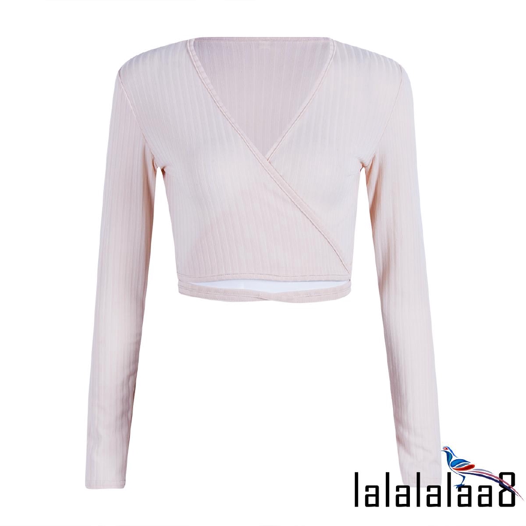 Áo tay dài cổ chữ V khoét sâu gợi cảm cho nữ | BigBuy360 - bigbuy360.vn