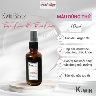 Tinh dầu dưỡng tóc Kwin Black 10ml dầu dưỡng tóc khô xơ hư tổn uốn nhuộm tinh chất Keratin, Argan Oil Toxishop
