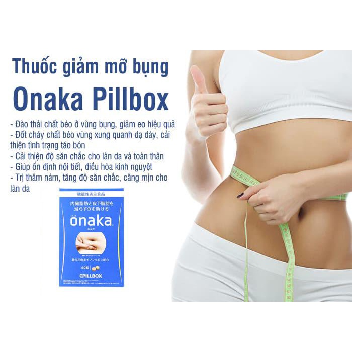 Viên giảm mở bụng ONAKA PILLBOX MADE IN JAPAN [Chính hãng] [Ảnh thật][FreeShip]